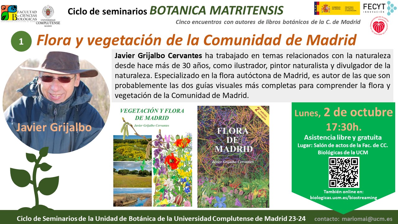Seminarios Botanica Matritensis: FLORA Y VEGETACIÓN DE LA COMUNIDAD DE MADRID 